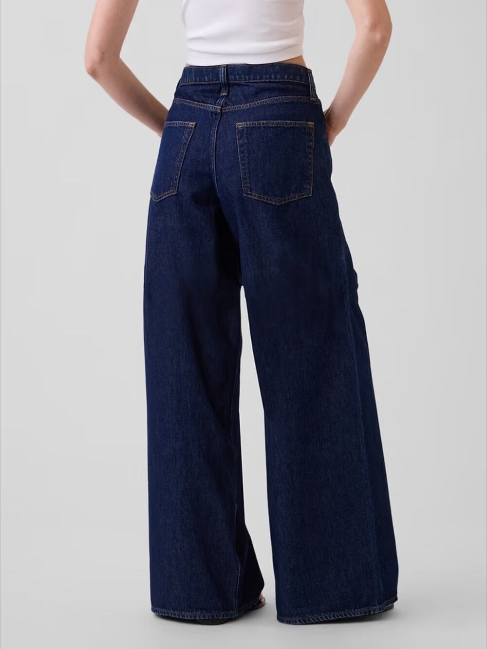 GAP Low Slung Extra Baggy Jeans Dark Rinse Size 4/27 Regular